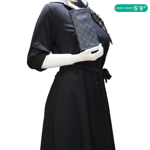 LOUIS VUITTON Brazza Damier Graphite Bifold Wallet Black