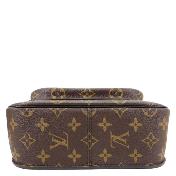 LOUIS VUITTON Passy Monogram Canvas Shoulder Bag Brown