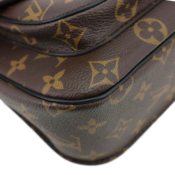 LOUIS VUITTON Passy Monogram Canvas Shoulder Bag Brown