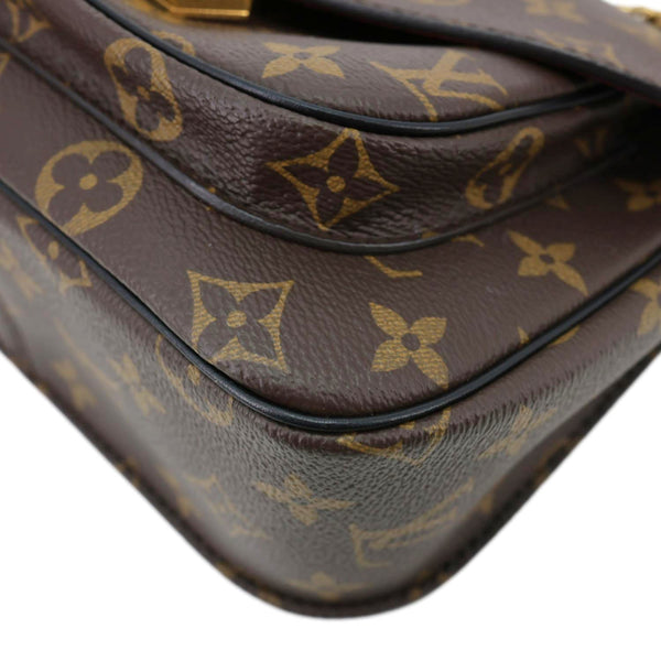 LOUIS VUITTON Passy Monogram Canvas Shoulder Bag Brown