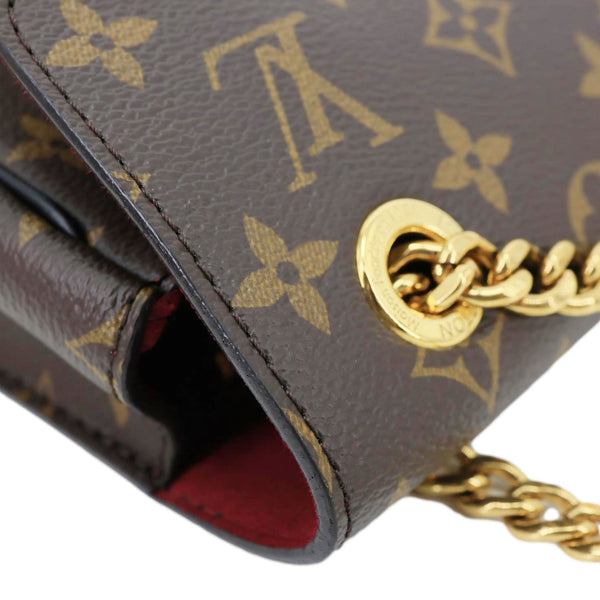 LOUIS VUITTON Passy Monogram Canvas Shoulder Bag Brown