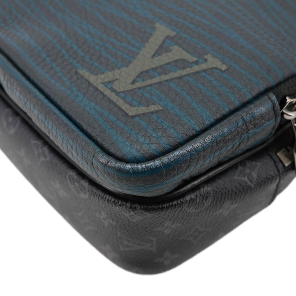 LOUIS VUITTON Multipocket Patchwork Monogram Eclipse Canvas Messenger Bag Black
