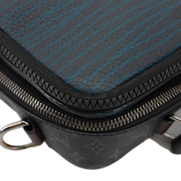 LOUIS VUITTON Multipocket Patchwork Monogram Eclipse Canvas Messenger Bag Black