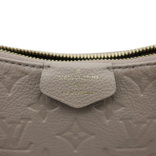 LOUIS VUITTON Easy Pouch On Strap Empreinte Leather Shoulder Bag Beige