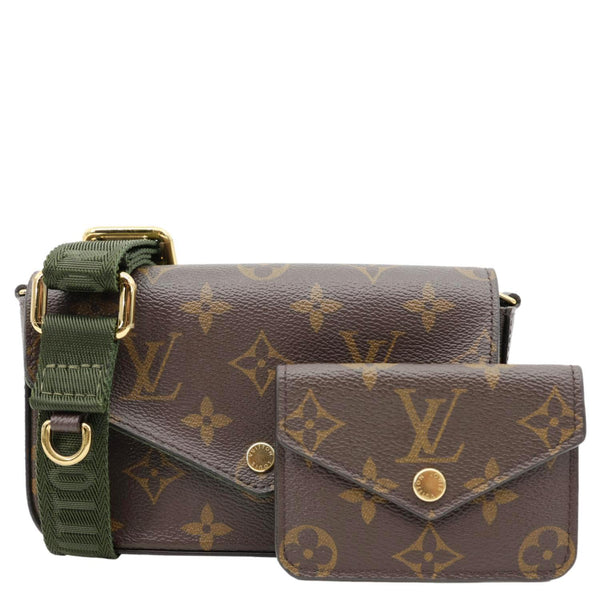 LOUIS VUITTON Felicie Pochette & Go Monogram Canvas Shoulder Bag Kaki