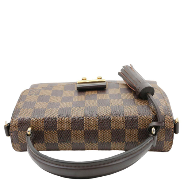 LOUIS VUITTON Croisette Damier Ebene Crossbody Bag Brown
