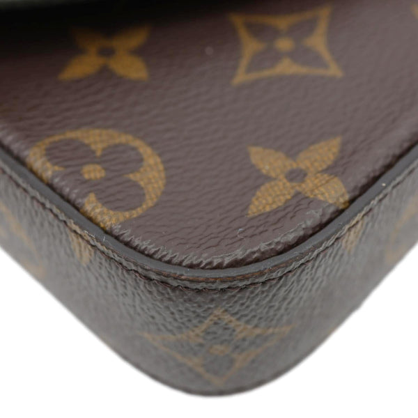 LOUIS VUITTON Felicie Pochette & Go Monogram Canvas Shoulder Bag Kaki