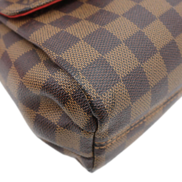 LOUIS VUITTON Croisette Damier Ebene Crossbody Bag Brown