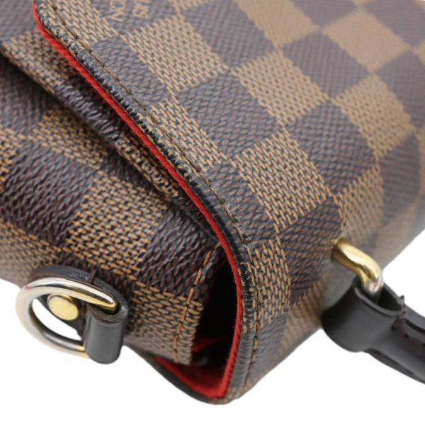 LOUIS VUITTON Croisette Damier Ebene Crossbody Bag Brown