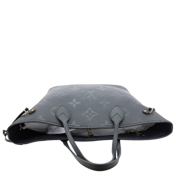 LOUIS VUITTON Neverfull MM Empreinte Leather Tote Shoulder Bag Black