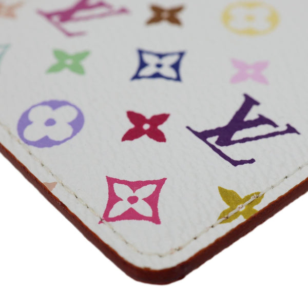 LOUIS VUITTON Miroir Mirror Monogram Multicolore Canvas Case Pouch White