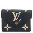 LOUIS VUITTON Victoria Monogram Empreinte Leather Wallet Bicolor