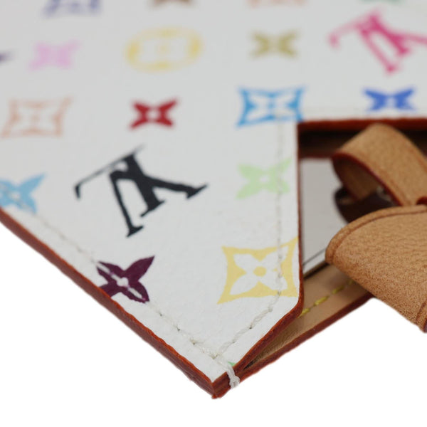 LOUIS VUITTON Miroir Mirror Monogram Multicolore Canvas Case Pouch White