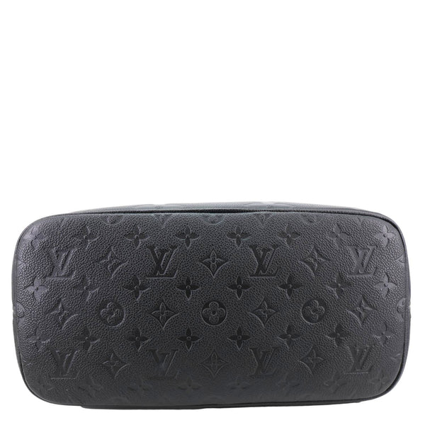 LOUIS VUITTON Neverfull MM Empreinte Leather Tote Shoulder Bag Black