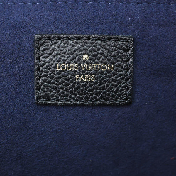 LOUIS VUITTON Neverfull MM Empreinte Leather Tote Shoulder Bag Black