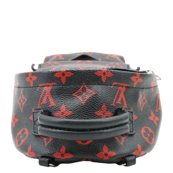 LOUIS VUITTON Palm Springs Mini Monogram Infrarouge Canvas Backpack Bag Black