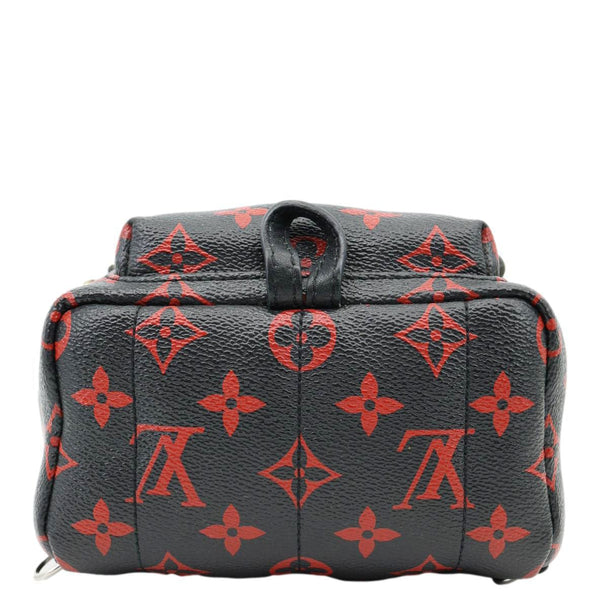 LOUIS VUITTON Palm Springs Mini Monogram Infrarouge Canvas Backpack Bag Black