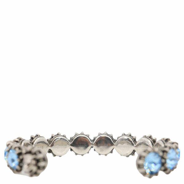GUCCI Crystal Cuff Metal Bracelet Blue
