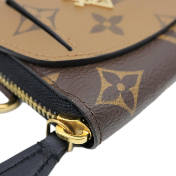 LOUIS VUITTON Shades Reverse Monogram Canvas Zippy Wallet Brown