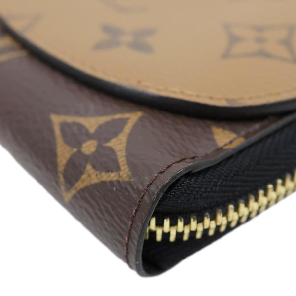 LOUIS VUITTON Shades Reverse Monogram Canvas Zippy Wallet Brown