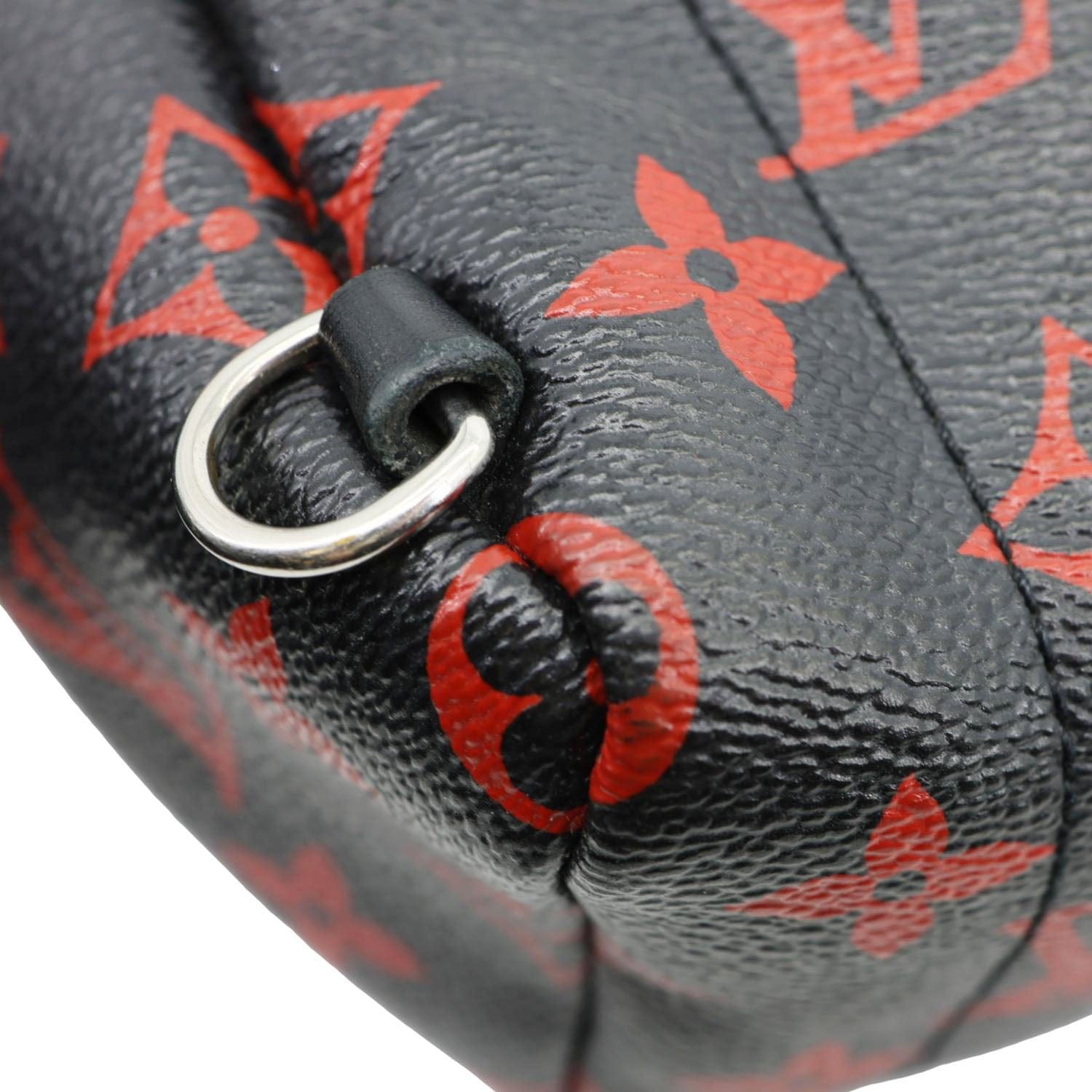 louis vuitton black and red mini backpack LOUIS VUITTON Palm Springs Mini Monogram Infrarouge Canvas Backpack Ba