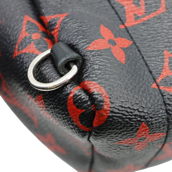 LOUIS VUITTON Palm Springs Mini Monogram Infrarouge Canvas Backpack Bag Black
