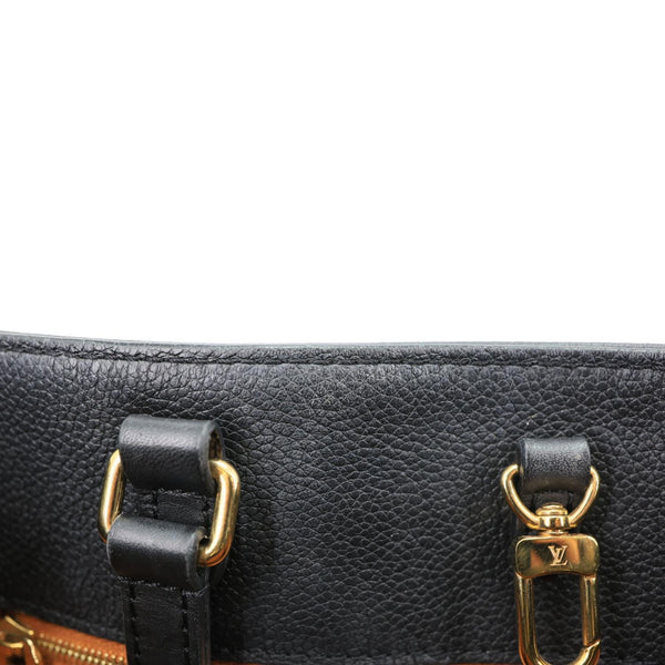 LOUIS VUITTON Onthego MM Giant Monogram Empreinte Shoulder Bag Black