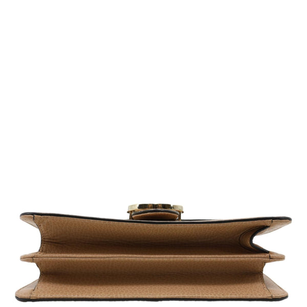 GUCCI Interlocking GG Small Dollar Calfskin Leather Crossbody Bag Beige 510304