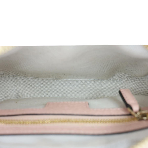 GUCCI Ophidia GG Supreme Canvas Shoulder Bag Pink 772239