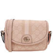 GUCCI Ophidia GG Supreme Canvas Shoulder Bag Pink 772239