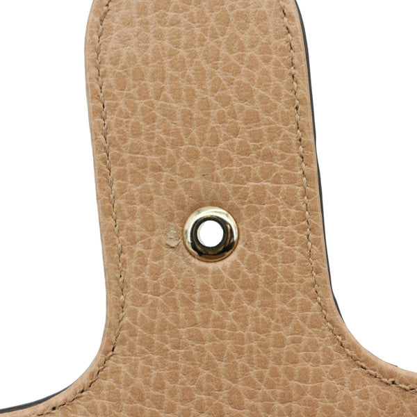 GUCCI Interlocking GG Small Dollar Calfskin Leather Crossbody Bag Beige 510304