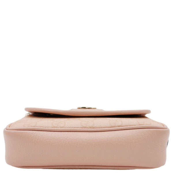 GUCCI Ophidia GG Supreme Canvas Shoulder Bag Pink 772239