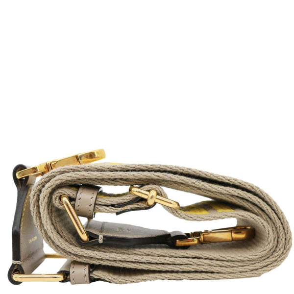 FENDI Strap You FF  Canvas Shoulder Strap Yellow