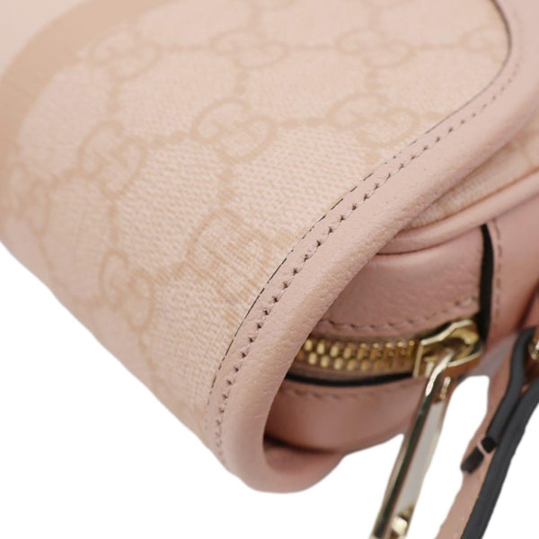 GUCCI Ophidia GG Supreme Canvas Shoulder Bag Pink 772239