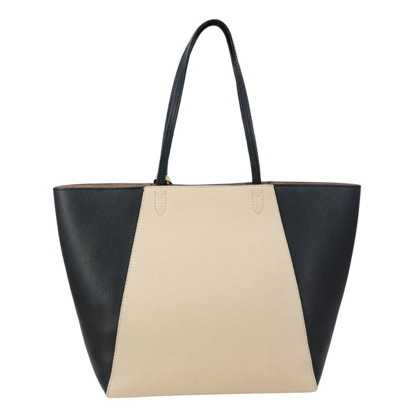 LOUIS VUITTON Lockme Cabas Leather Tote Bag Bicolor