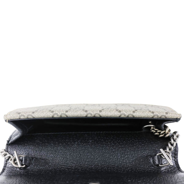 GUCCI Dionysus Centum Super Mini GG Supreme Canvas Shoulder Bag Green 476432