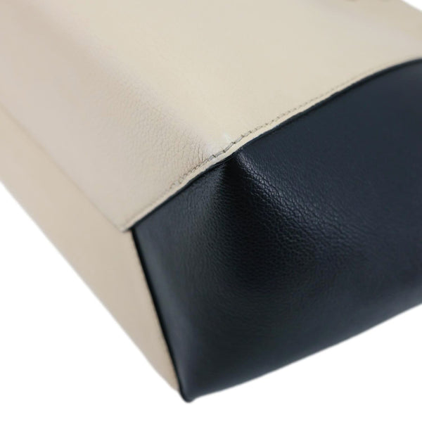 LOUIS VUITTON Lockme Cabas Leather Tote Bag Bicolor