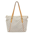 LOUIS VUITTON Totally MM Damier Azur Shoulder Bag White