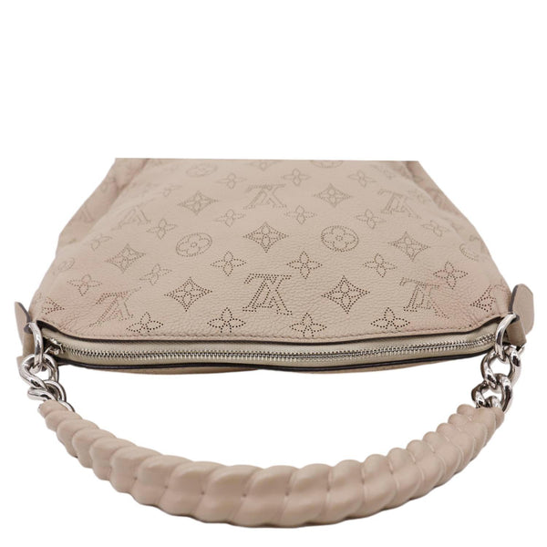 LOUIS VUITTON Babylone BB Mahina Leather Chain Shoulder Bag Galet