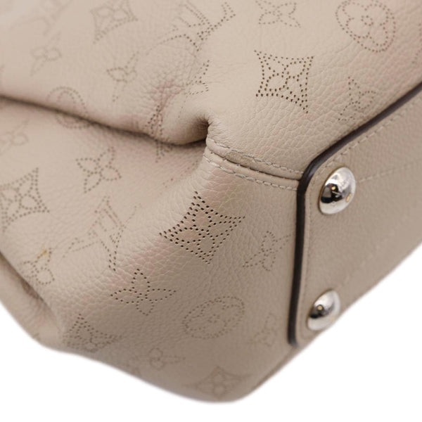 LOUIS VUITTON Babylone BB Mahina Leather Chain Shoulder Bag Galet