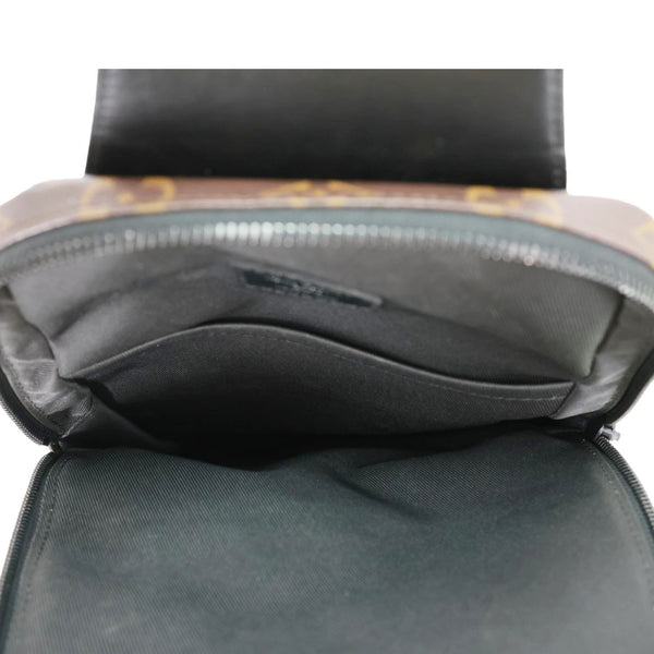 LOUIS VUITTON Avenue Sling Monogram Macassar Canvas Crossbody Bag Brown