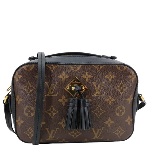 LOUIS VUITTON Saintonge Monogram Canvas Crossbody Bag Brown