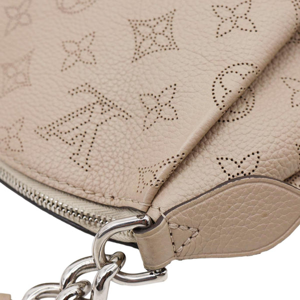 LOUIS VUITTON Babylone BB Mahina Leather Chain Shoulder Bag Galet