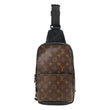 LOUIS VUITTON Avenue Sling Monogram Macassar Canvas Crossbody Bag Brown