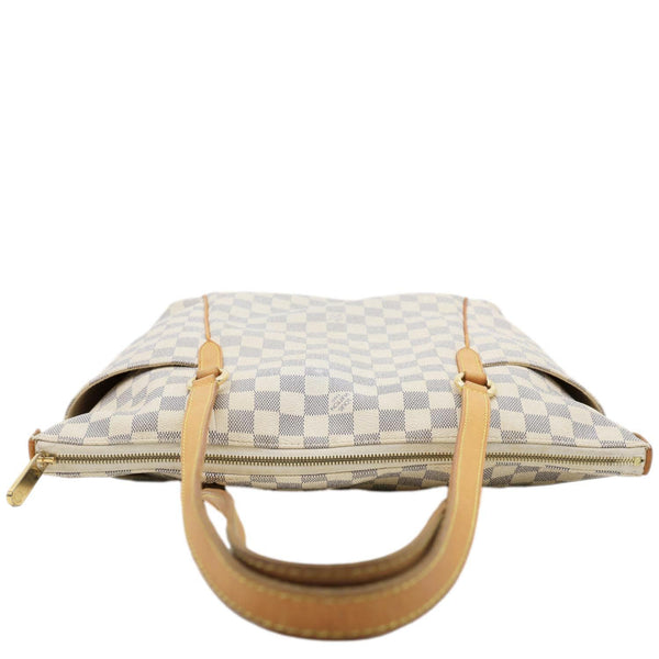 LOUIS VUITTON Totally MM Damier Azur Shoulder Bag White