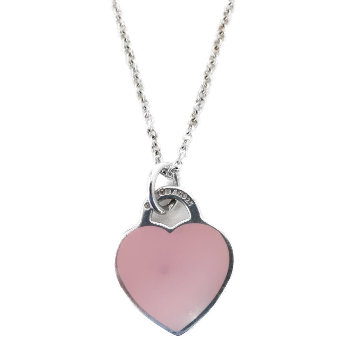 TIFFANY & CO Return To Tiffany Mini Sterling Silver Enamel Diamond Dou