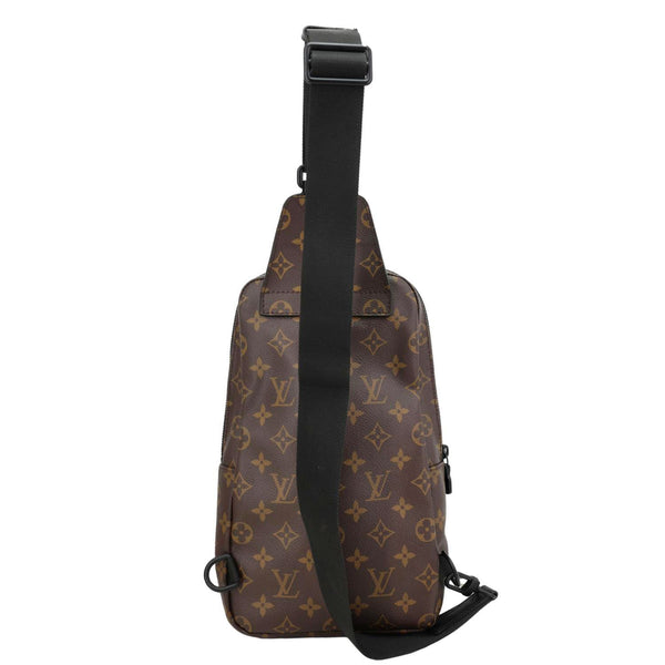 LOUIS VUITTON Avenue Sling Monogram Macassar Canvas Crossbody Bag Brown