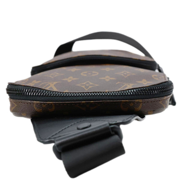 LOUIS VUITTON Avenue Sling Monogram Macassar Canvas Crossbody Bag Brown
