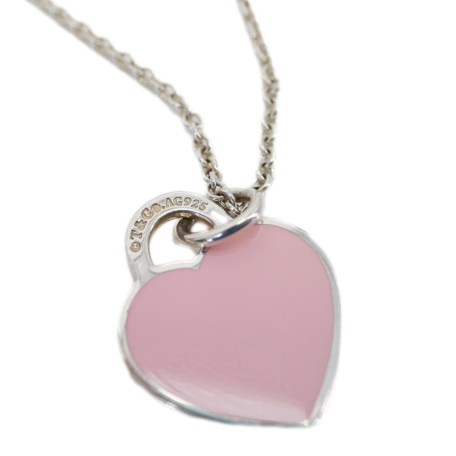 TIFFANY & CO Return To Tiffany Mini Sterling Silver Enamel Diamond Dou
