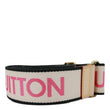 LOUIS VUITTON Bandoulière Jacquard Canvas Shoulder Strap White